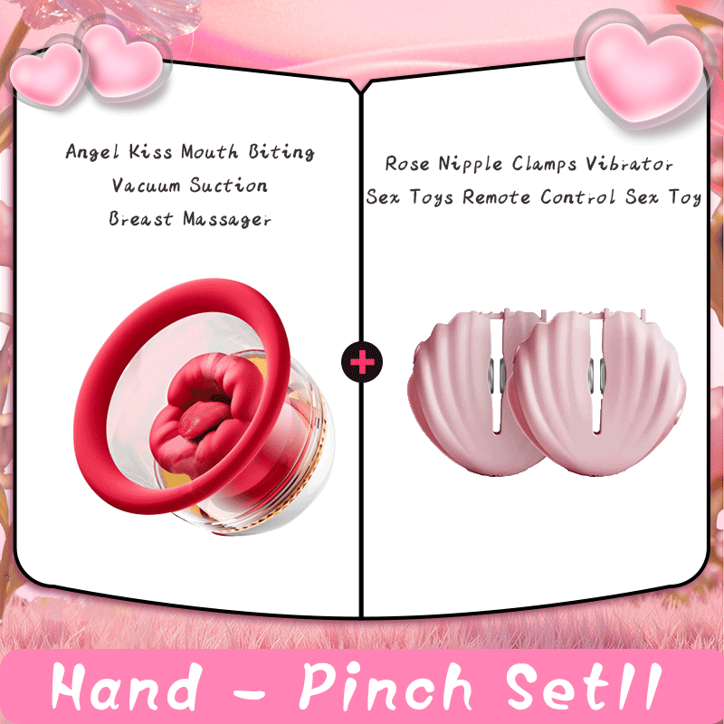 Angel Kiss Mouth Biting Vacuum Suction Breast Massager