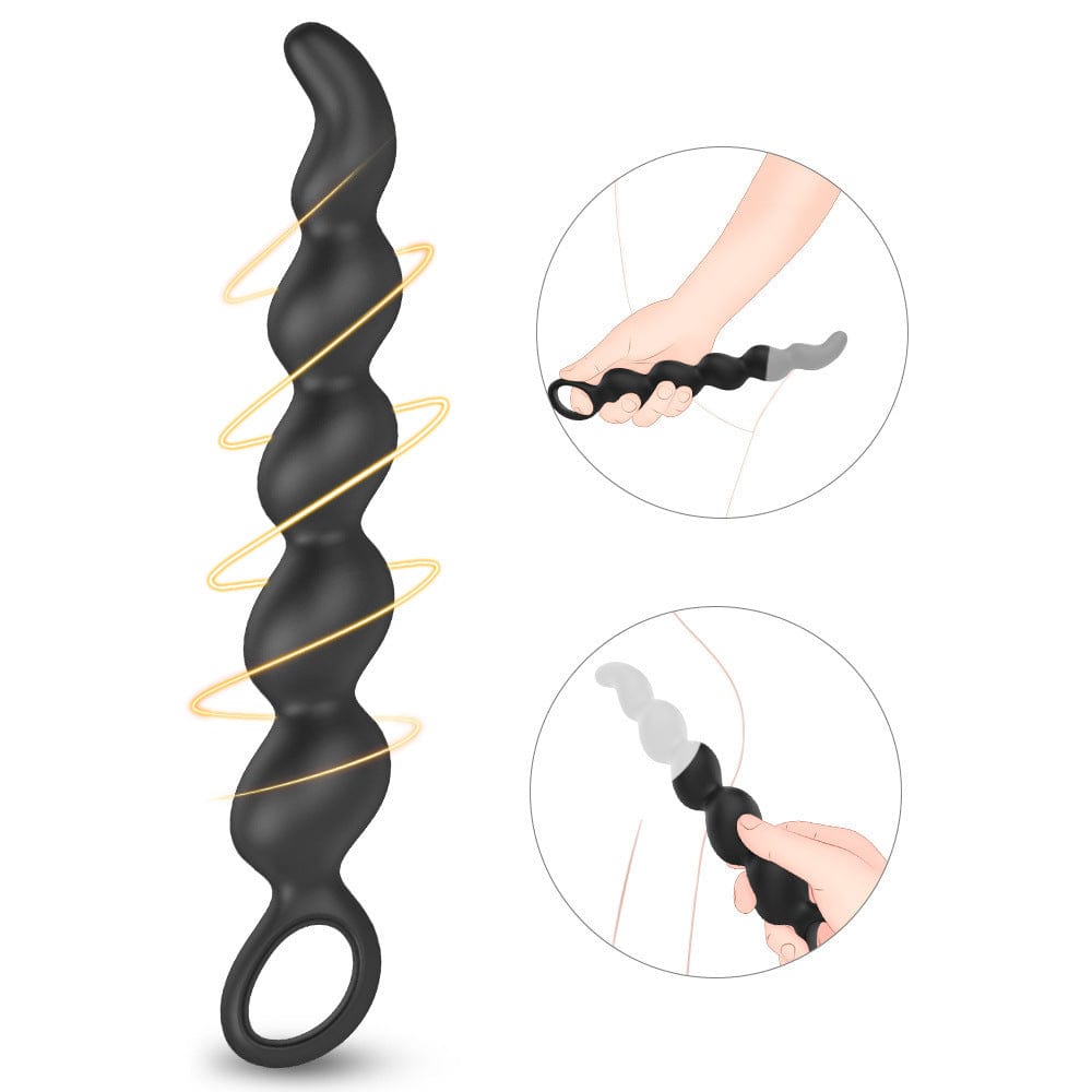 シリコン製アナルビーズ、前立腺マッサージャー、アナルバックヤードビーズ、バットプラグ