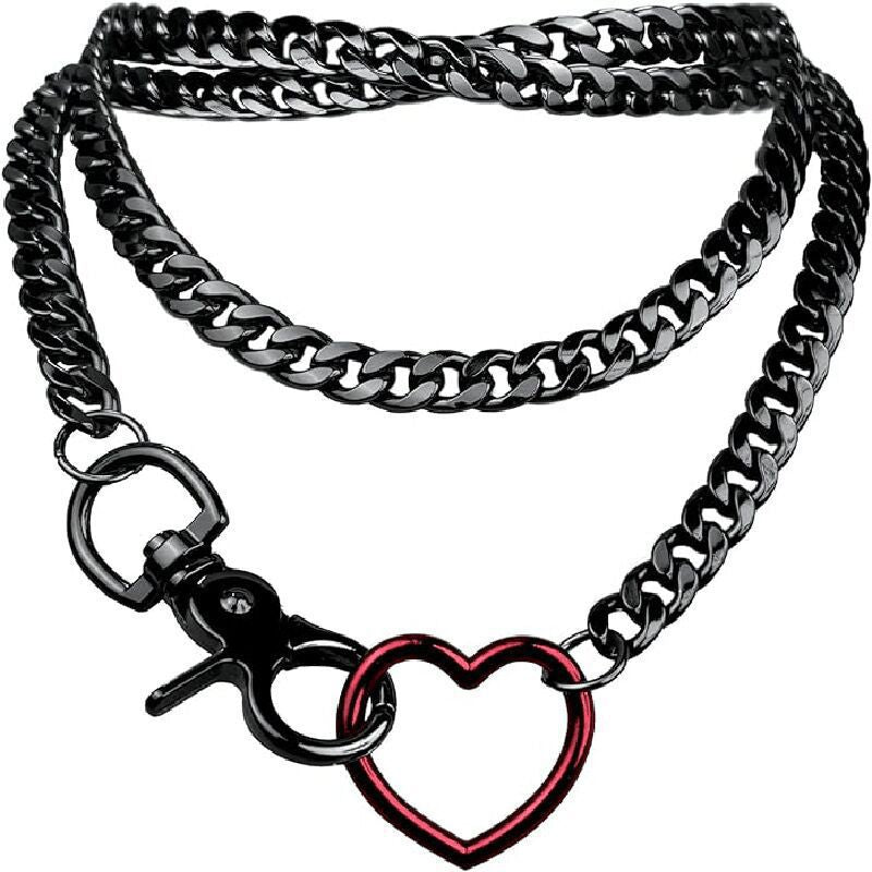 Heart Loop Slip Chain Choker