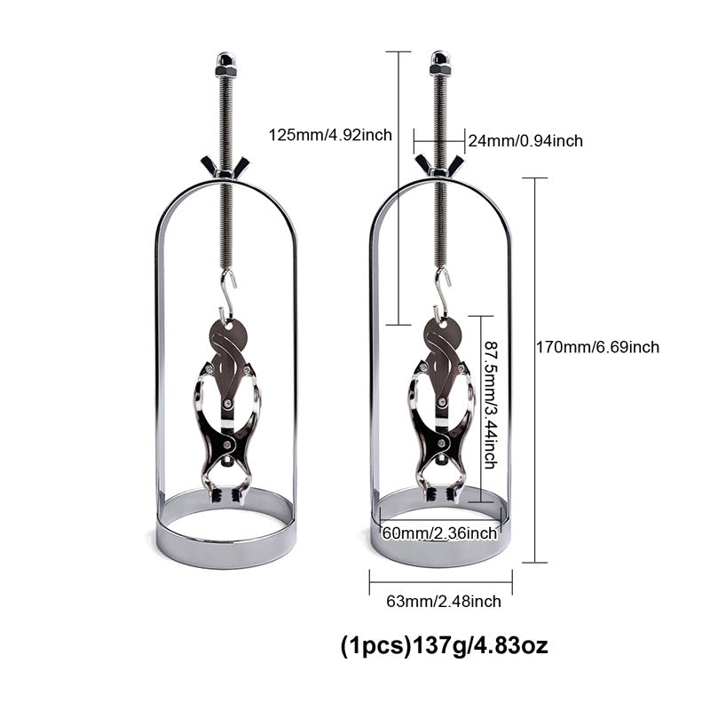 BDSM Metal Adjustable Clit Nipple Clamps
