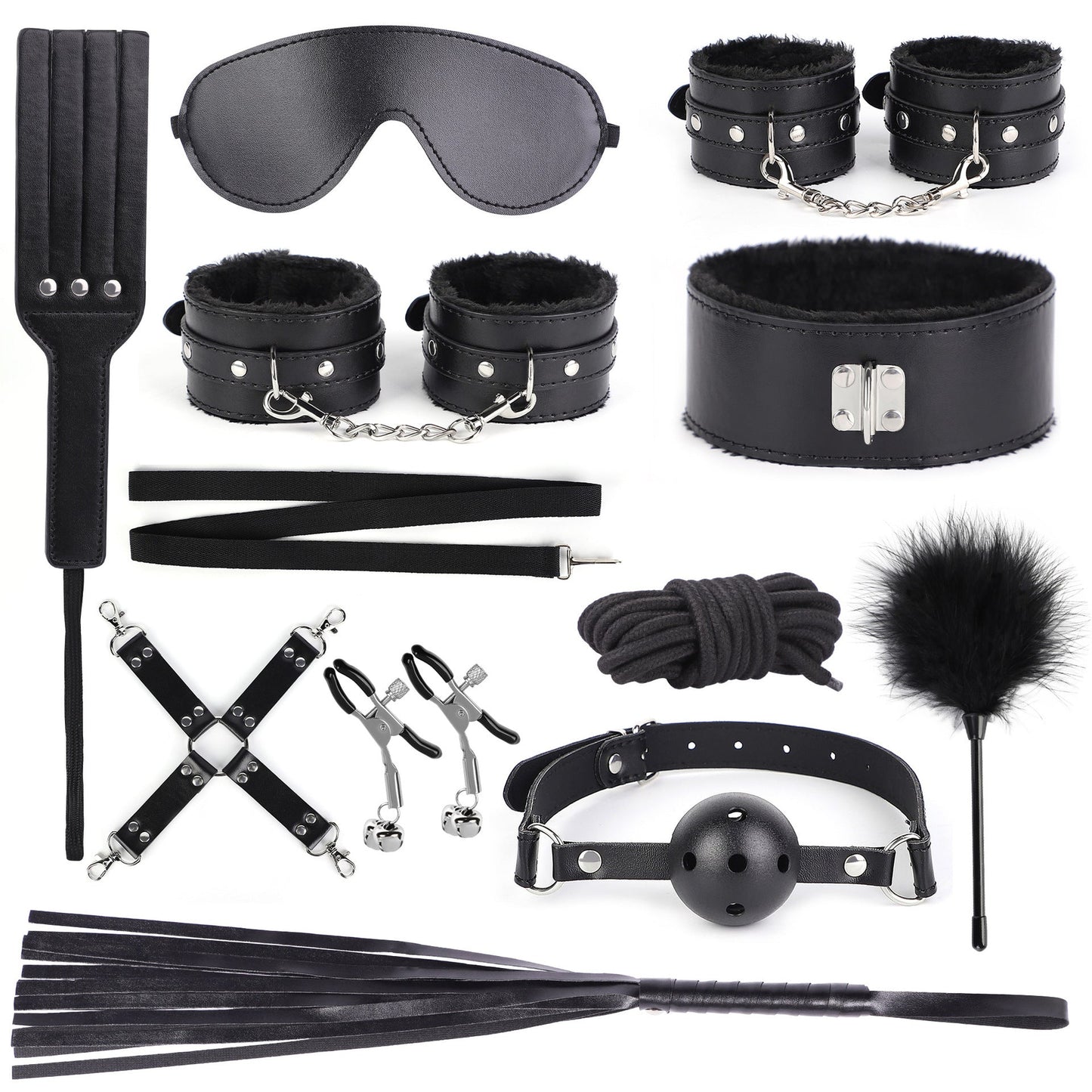 【大特価セール】BDSMキット 11点セット セックス拘束具 男性、女性、カップルの前戯用