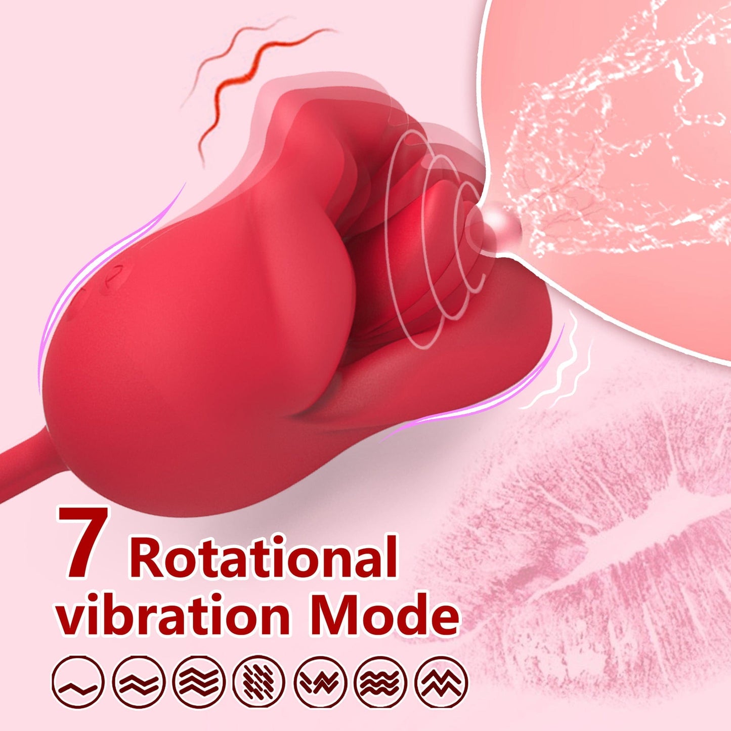 Big Mouth Tongue Licking Vibrator Female Masturbation