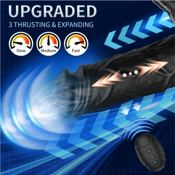 Realistic Expanding Vibrating Thrusting Prostate Massager with remote control