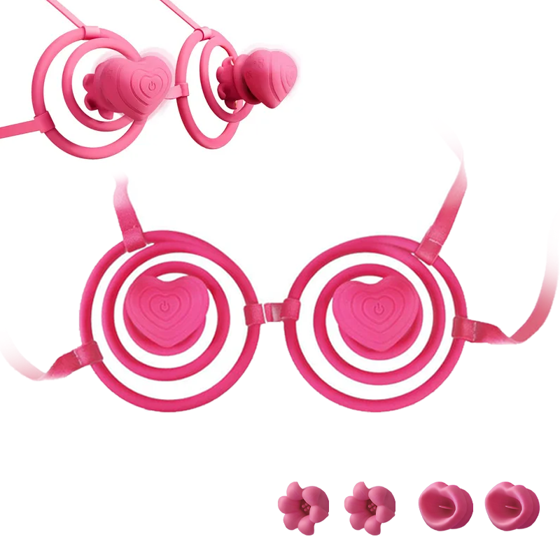 Wearable Vibrating Bra Nipple Clamps for A-D Cups