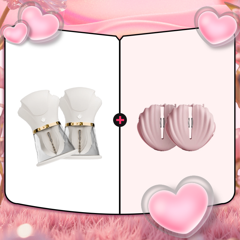 Hand - Pinch Breast Nipple Clamp Massager (A Pair)