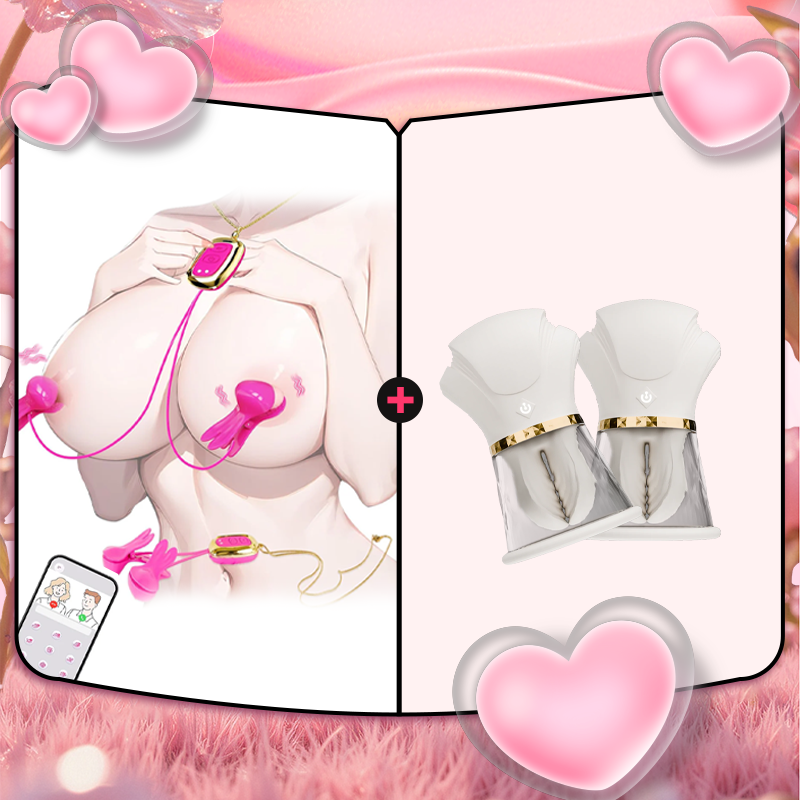 Hand - Pinch Breast Nipple Clamp Massager (A Pair)