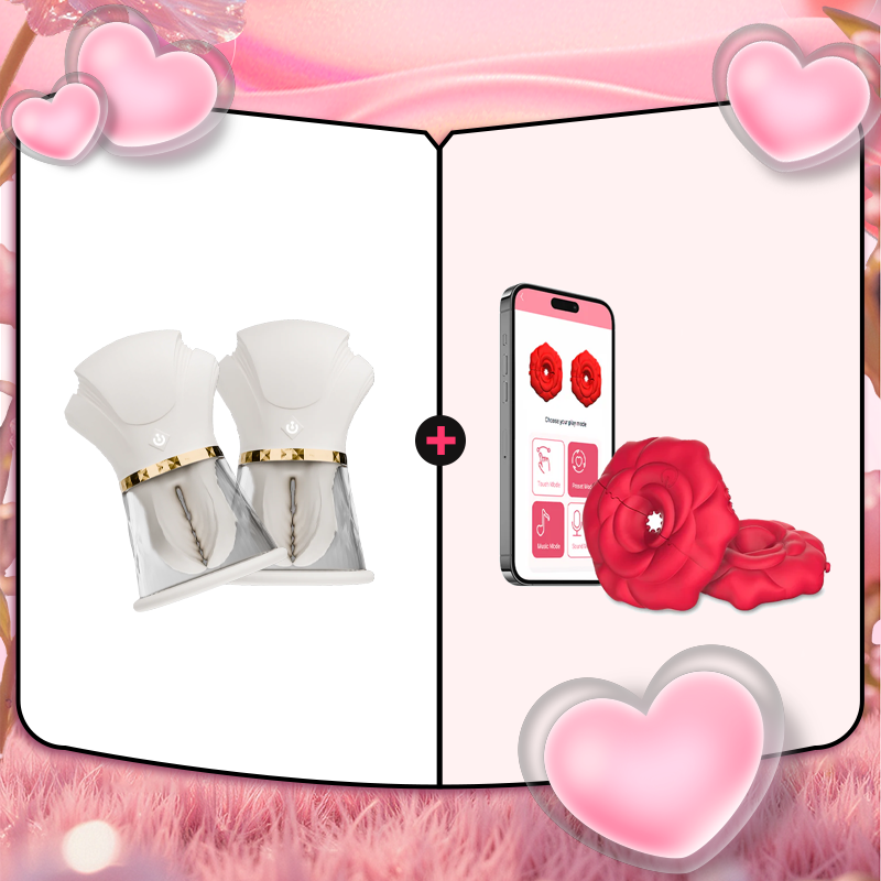 Hand - Pinch Breast Nipple Clamp Massager (A Pair)