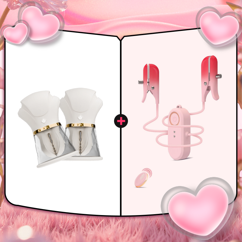 Hand - Pinch Breast Nipple Clamp Massager (A Pair)