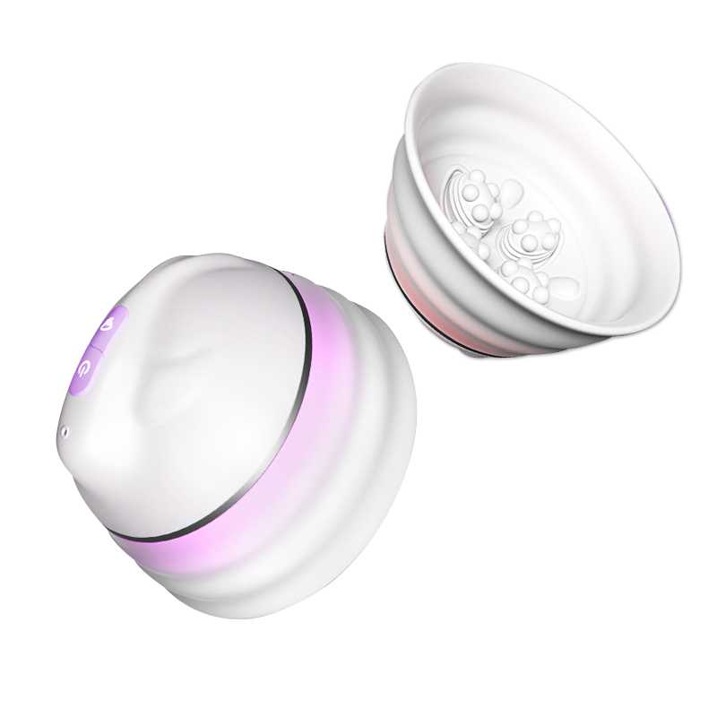 Angel 5 Vacuum Suction 10 Vibration Breast Massagers With Remote (A Pair)