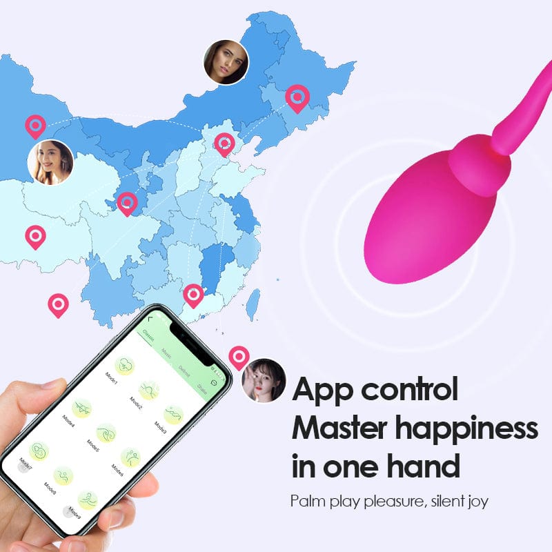 オタマジャクシ型ジャンプエッグバイブレーター（女性用Gスポット刺激、リモコンアプリ付き）