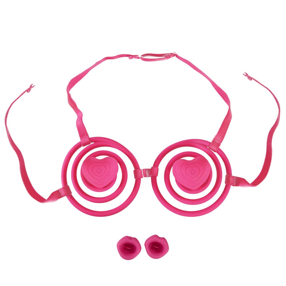Wearable Vibrating Bra Nipple Clamps for A-D Cups