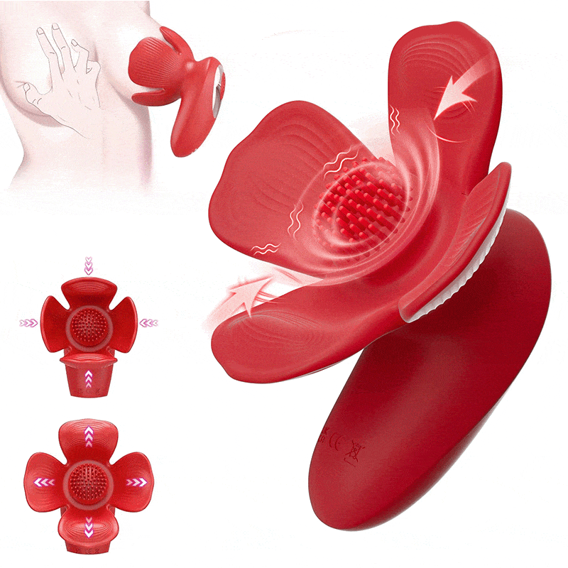 Rose kneader 10 Vibration & Pinching Breast Stimulator with Petal Kneading