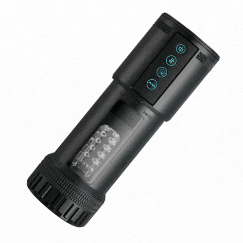 Black Panda Adams 5 Sucking 5 Telescoping 10 Vibrating Oral Sex Masturbation Cup