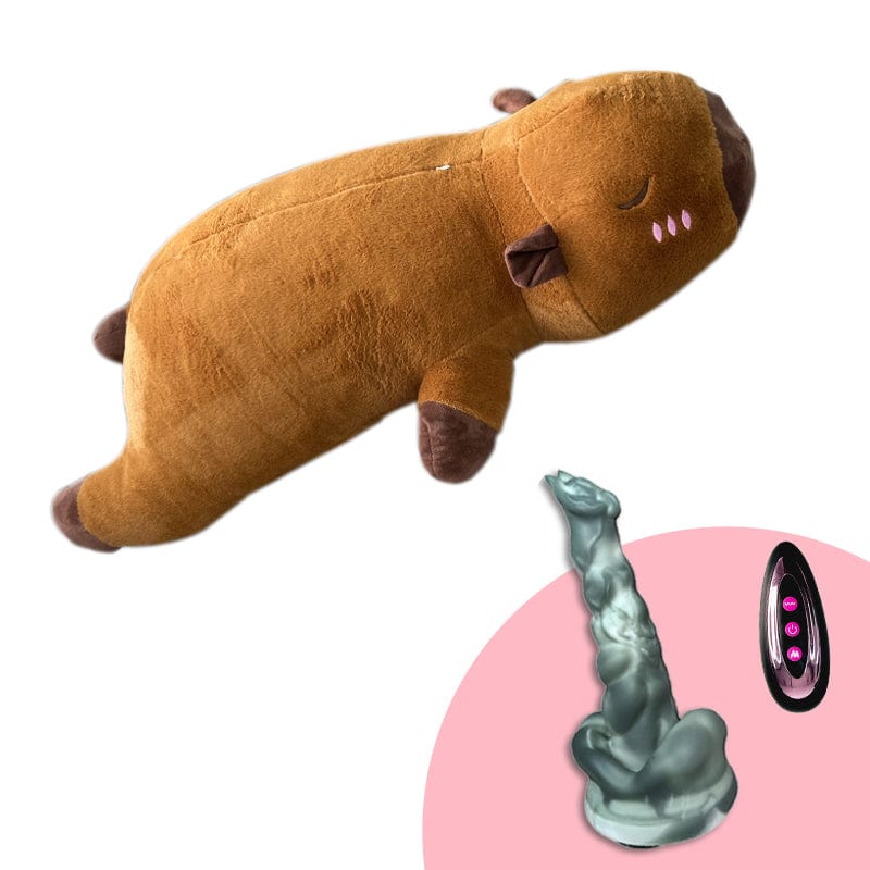 Plush Dildo Machine Thrusting Licking Dildo Machine Sex Toy With Remote Control