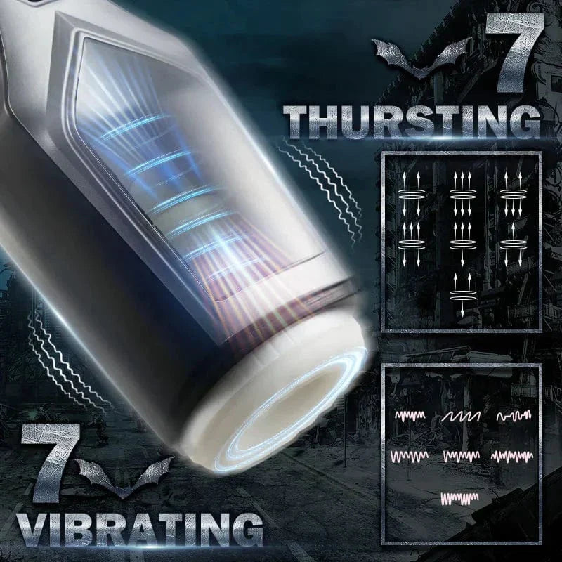 Thursting & Vibrating With Huge Visible Window Oral Male Masturbation