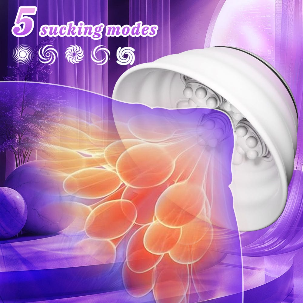 Angel 5 Vacuum Suction 10 Vibration Breast Massagers With Remote (A Pair)