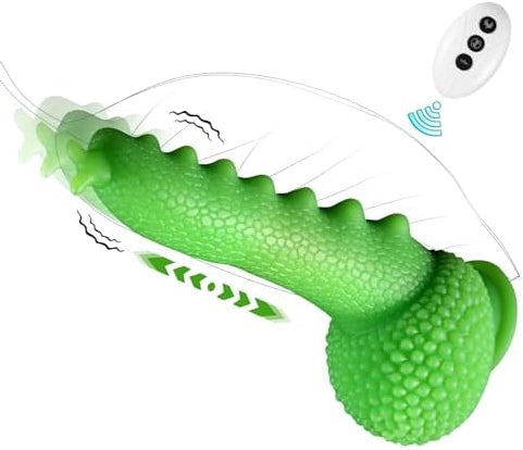 9.06in Thrusting Monster Snail Dildo Vibrator with 3 Thrusting & 9 Vibrating Modes