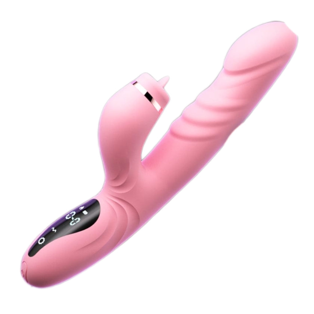 Electric Heated Vibrator Automatic Sucking Thrusting Machine For Women