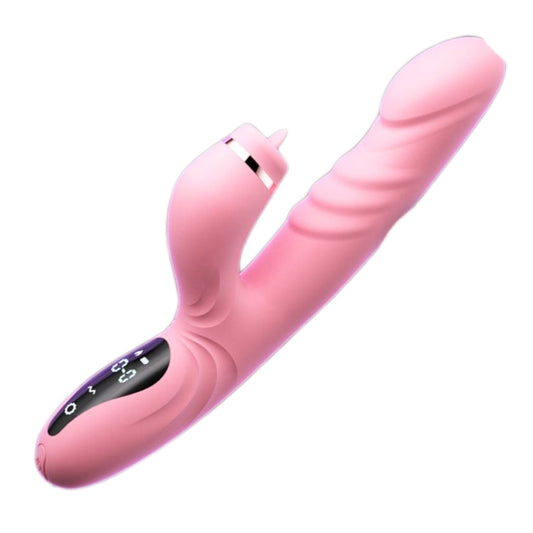 Electric Heated Vibrator Automatic Sucking Thrusting Machine For Women