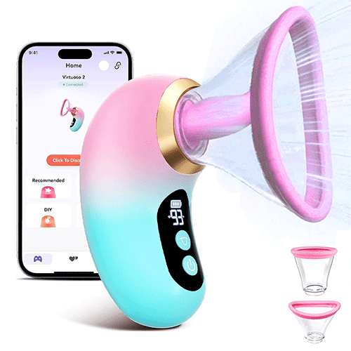 Nipples Clitoris Licker Tongue Vibrator Removable Cup Vagina Sucking Massager