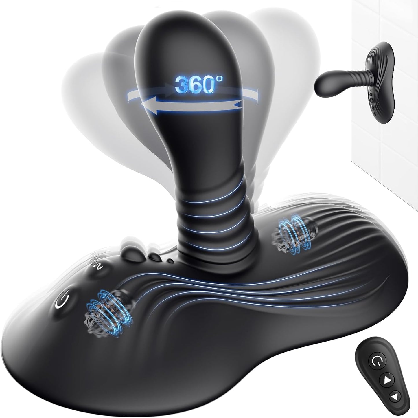 Riding Style 9 Rotation Dildos Prostate Massager