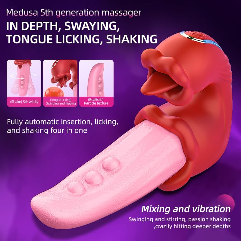 Upgraded Realistic Swing Tongue G-Spot Vibrator