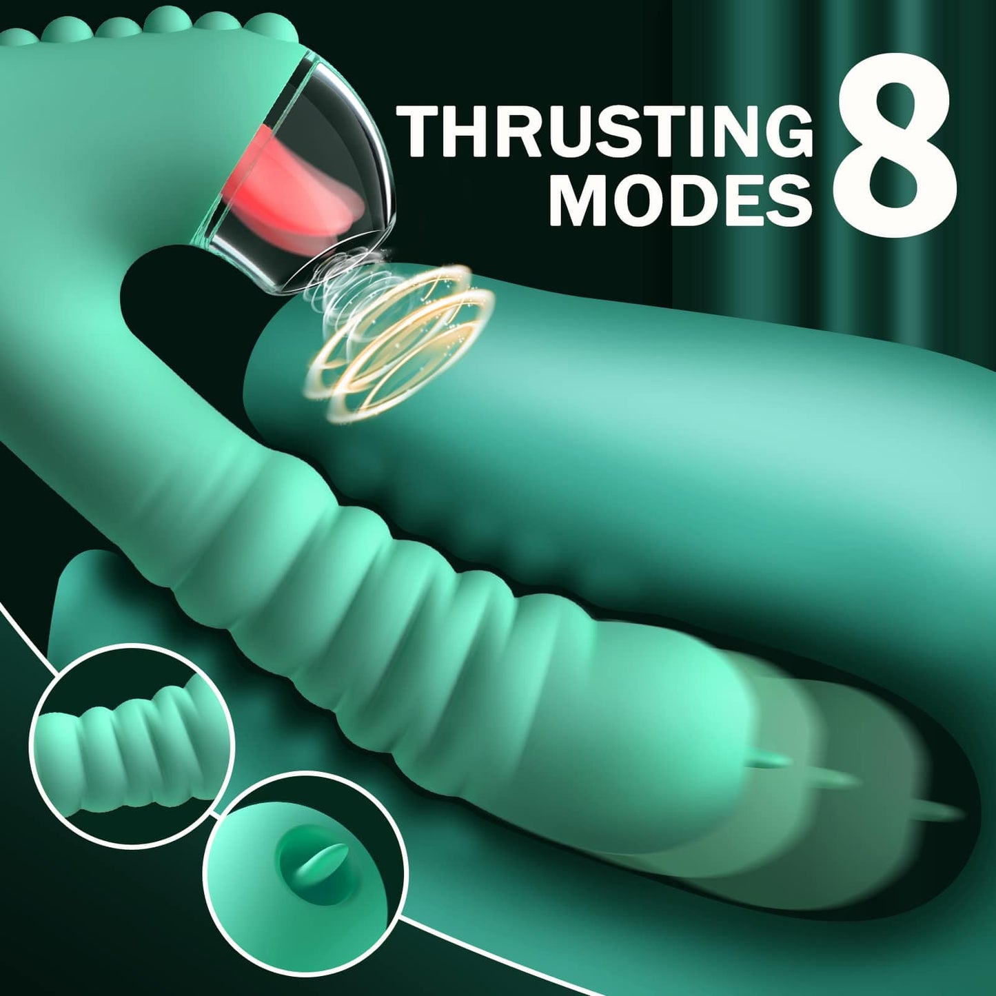 Small Dinosaur Vibrator Telescopic Tongue Sucking Clit Stimulation Vibrator
