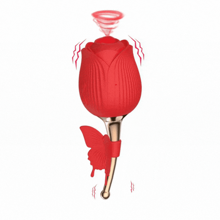 Rose Shape Vaginal Vibrator Stimulation G-spot Sex Toys For Women