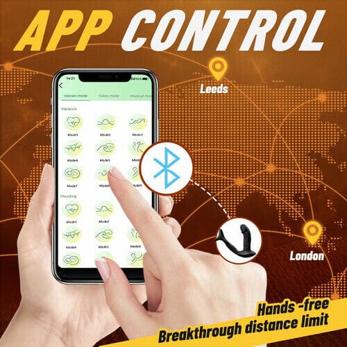 Josephアプリ / ワイヤレスリモコン式振動前立腺マッサージャー＆コックリング