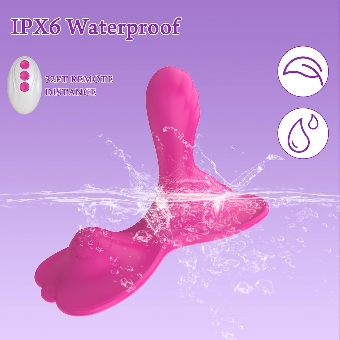 Sit-Ride Butterfly G-Spot Vibrating Cushion with APP Control