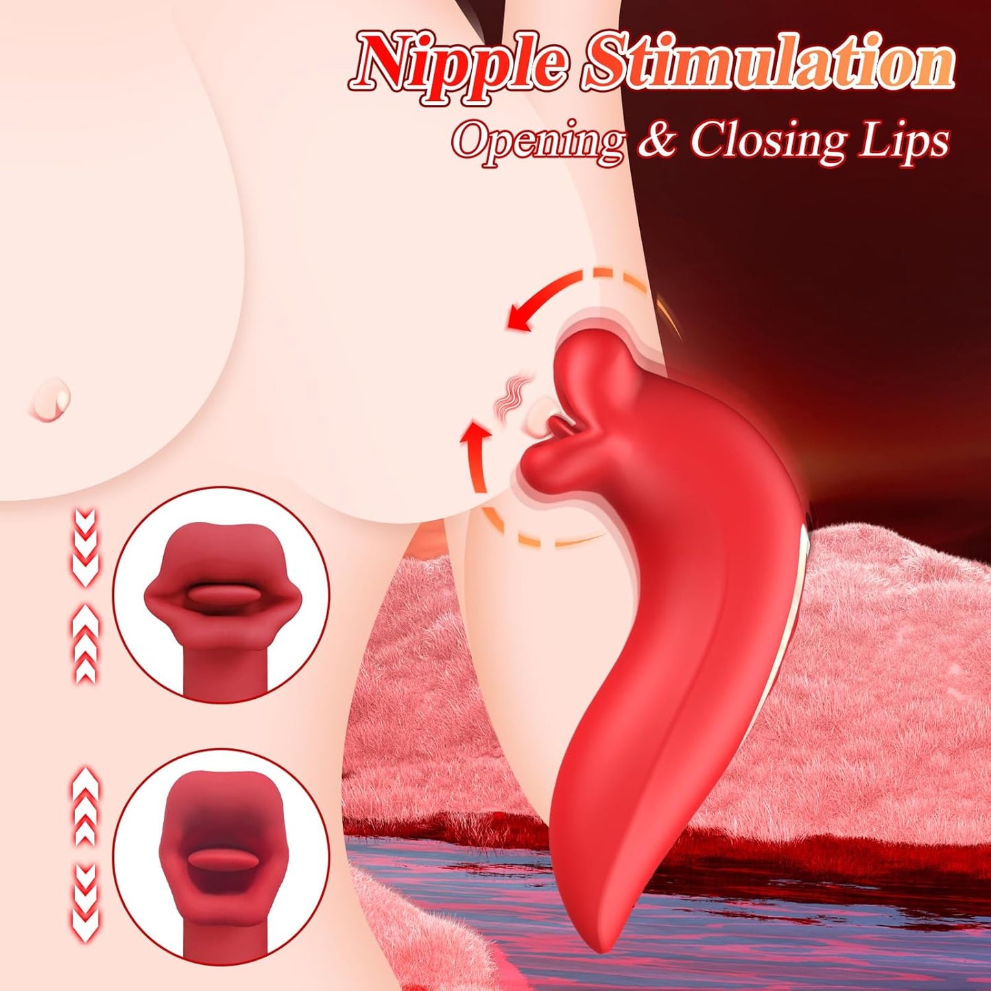 Rose Muncher - handheld Clitoral Vibrator for Oral Sex Pleasure