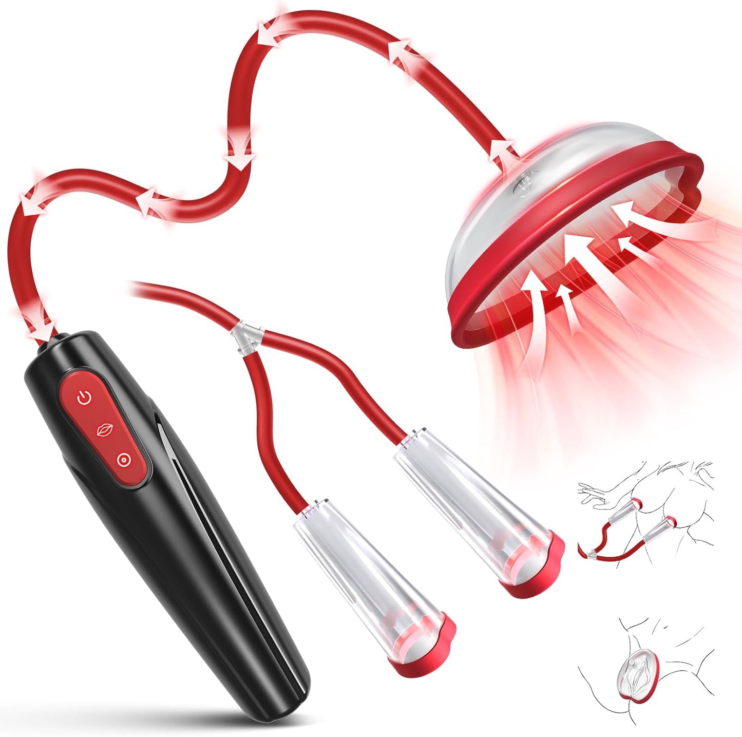 BDSM Nipple Clit Sucking Vacuum Sex Pump
