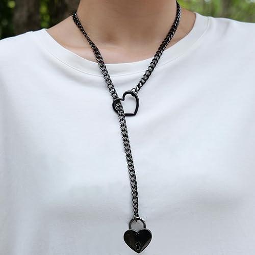 Heart O-Ring Lock & Key Slip Chain