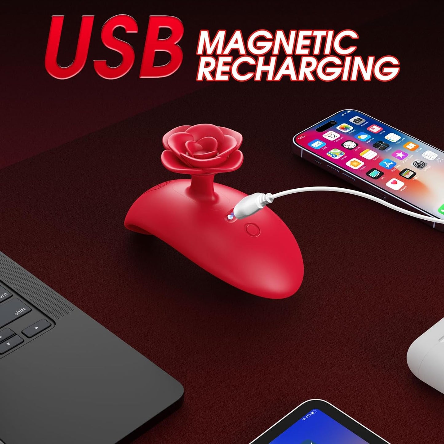 Rose Mini Bullet Finger Vibrators For Nipple Clitoral Stimulation