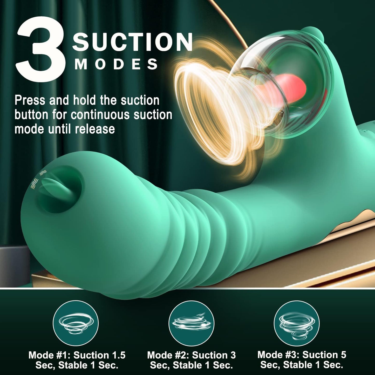 Small Dinosaur Vibrator Telescopic Tongue Sucking Clit Stimulation Vibrator