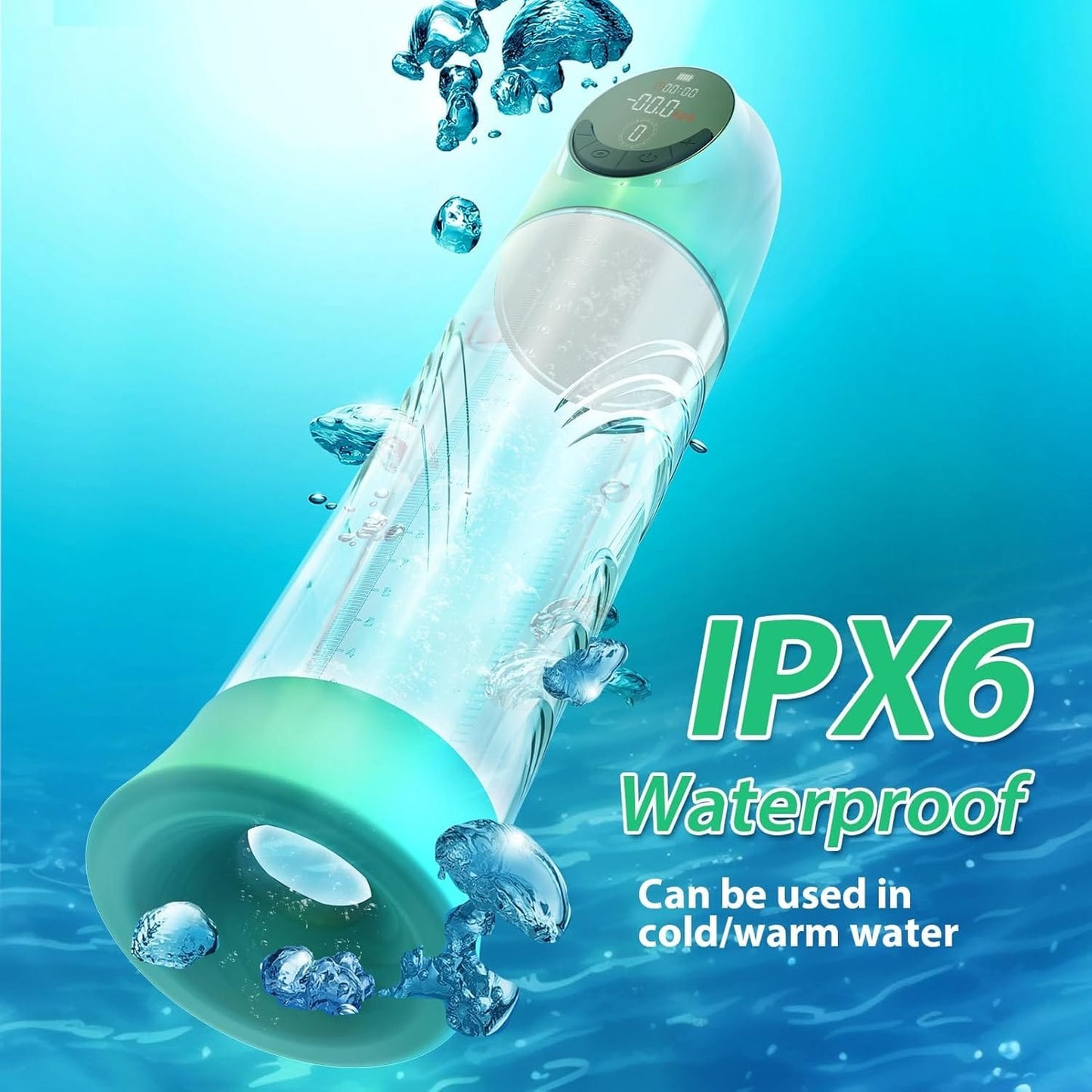 Penis Enlargement Extend Pump Water Massage Cup For Male Masturbation