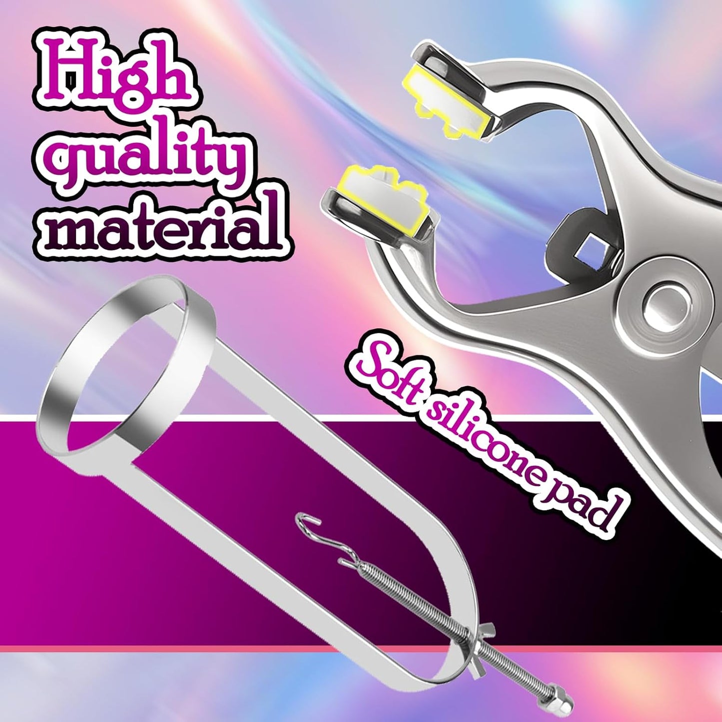 BDSM Metal Adjustable Clit Nipple Clamps
