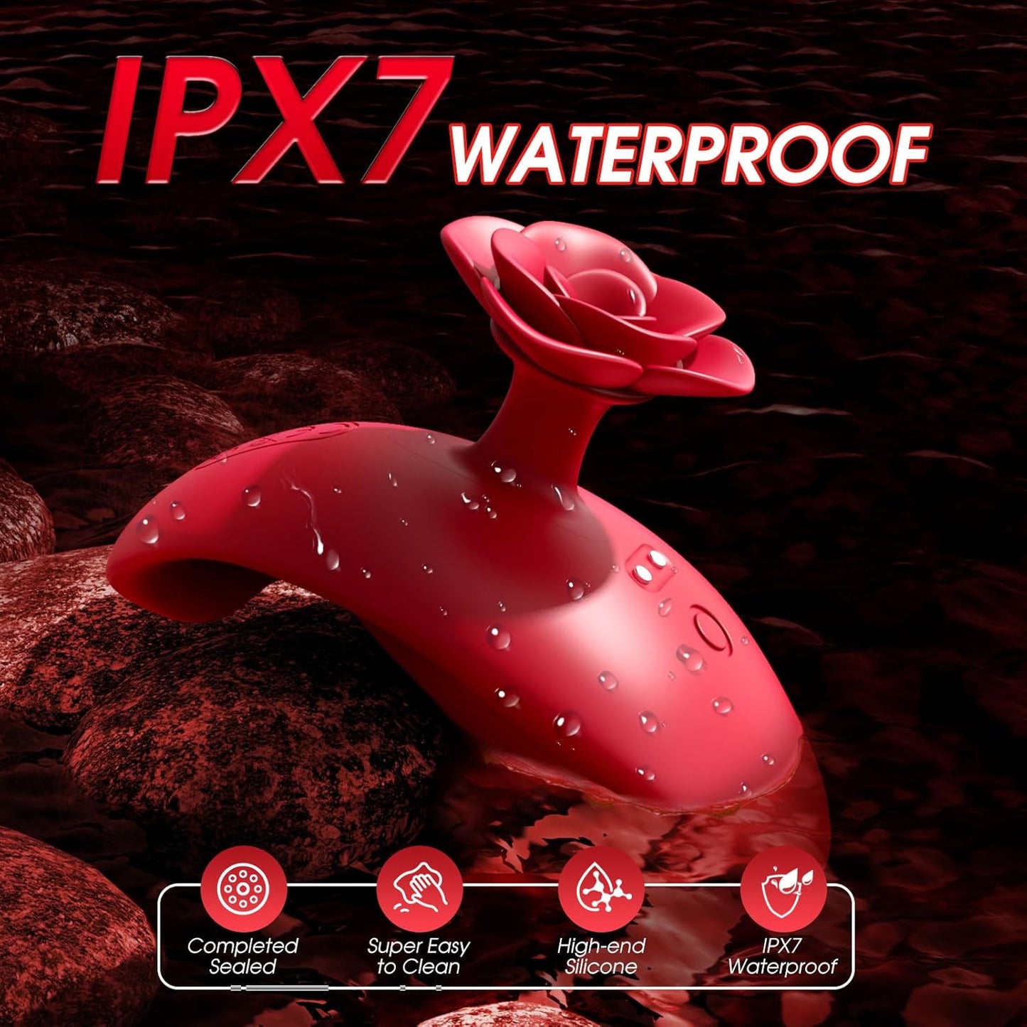 Rose Mini Bullet Finger Vibrators For Nipple Clitoral Stimulation