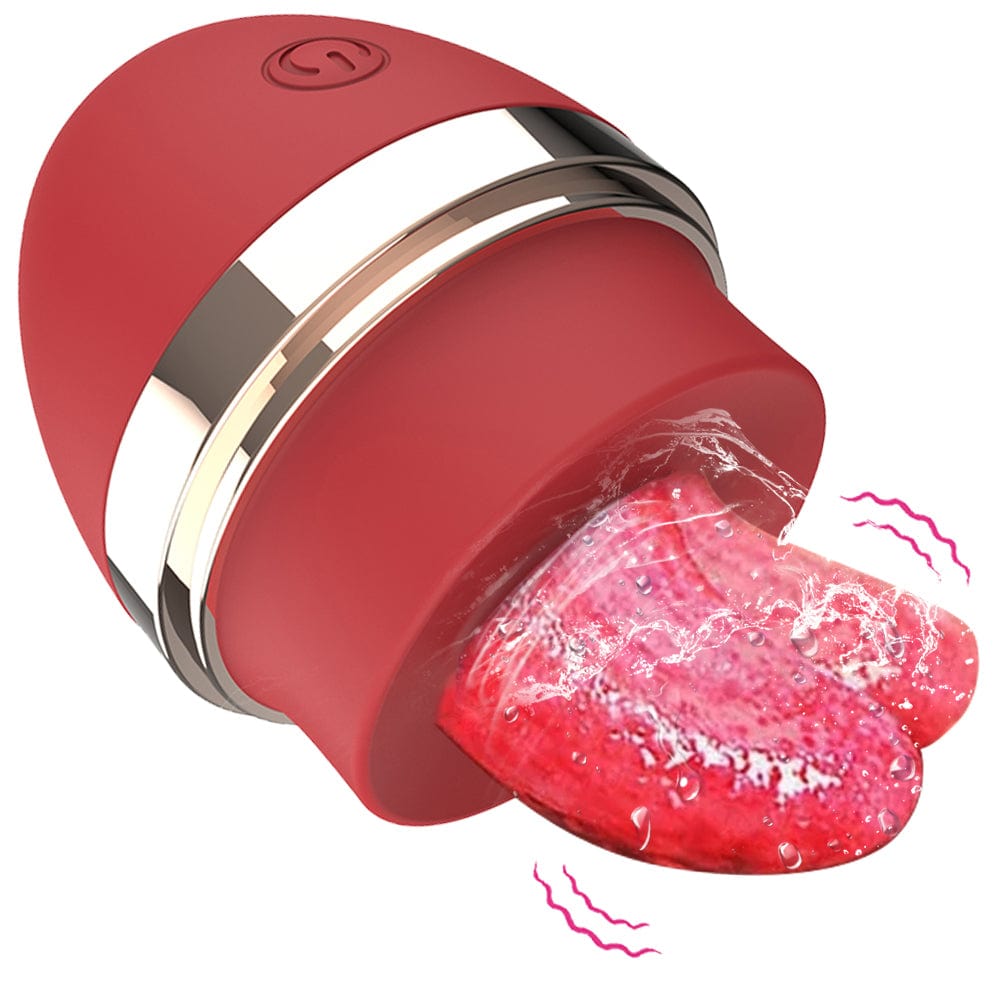 Licking Tongue 10 Modes Egg Vibration Medical Silicone