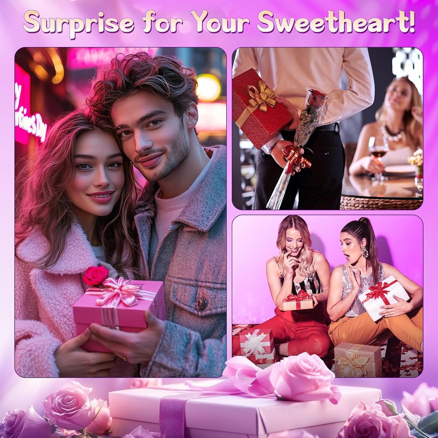 Upgraded Rose Muncher 5 In 1 Thrusting Clitoral G Spot Vibrator