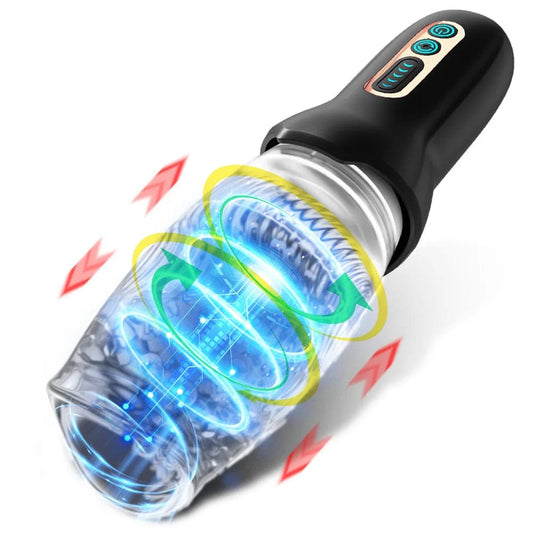 Gawk Gawk 3000 MAX Rotating Vibrating Telescopic Blowjob Masturbator