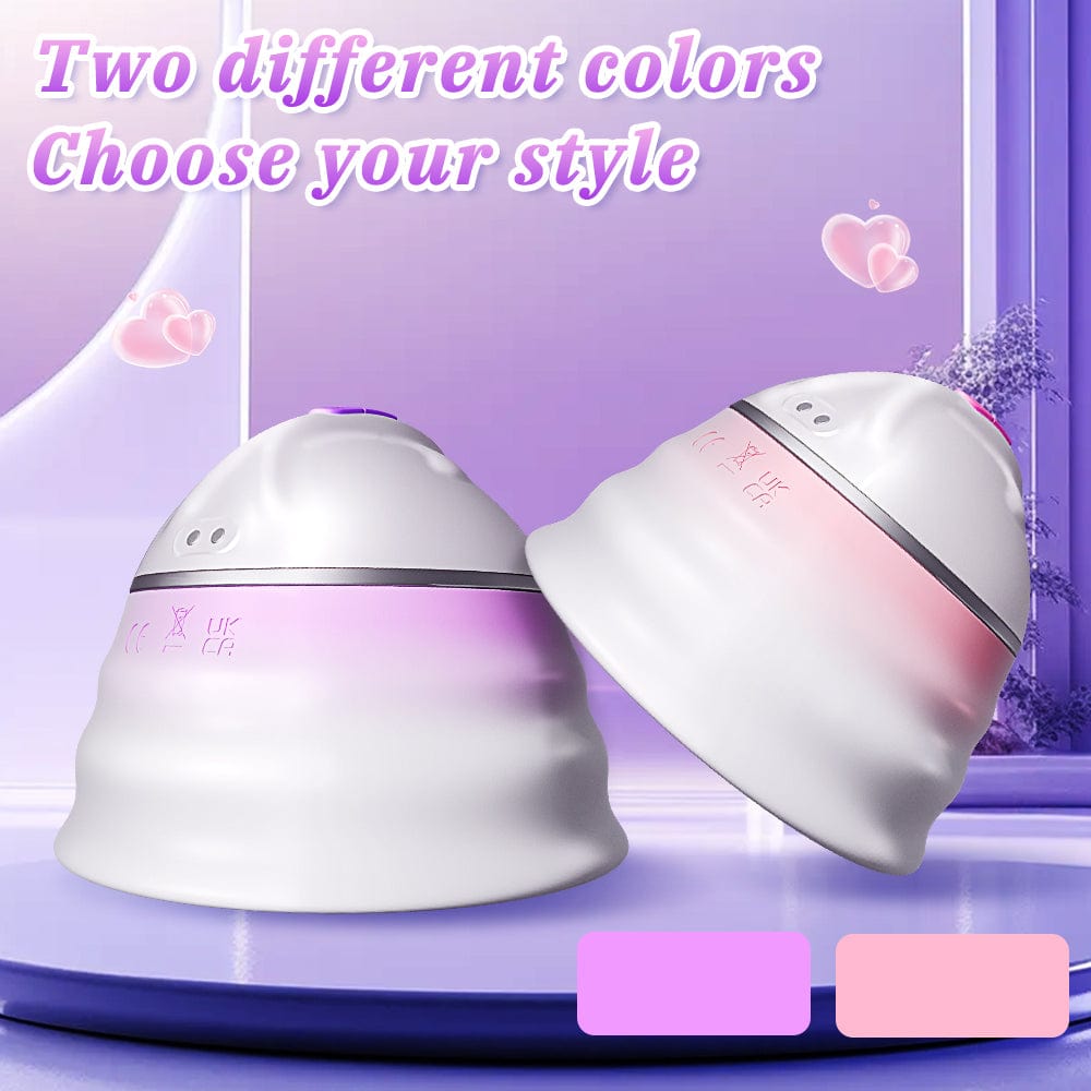 Angel 5 Vacuum Suction 10 Vibration Breast Massagers With Remote (A Pair)