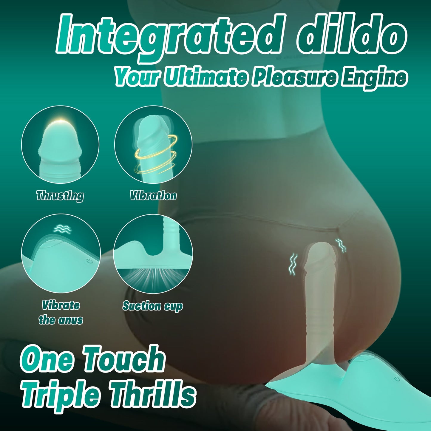 Upgraded Riding-Style Cushion Thrusting G Spot Vibrator With APP