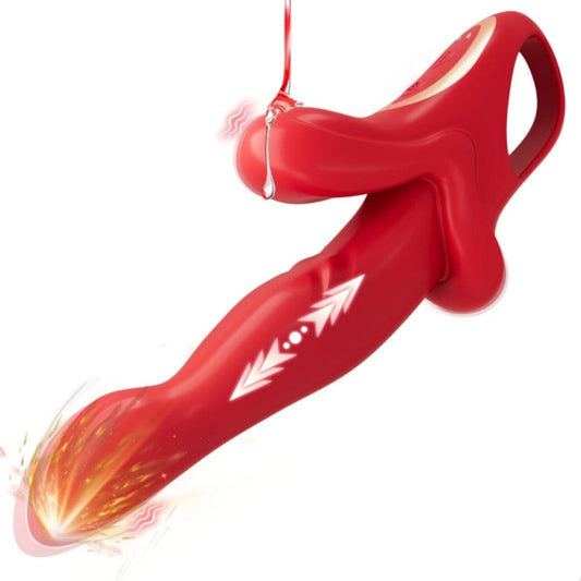 Alice 3 In 1 Thrusting Vibrating Rabbit G Spot Vibrator