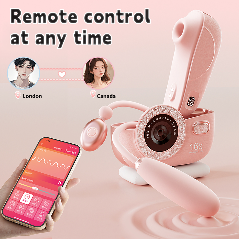 CCD Camera-shaped Split Clitoris Sucking & G-spot Vibrator