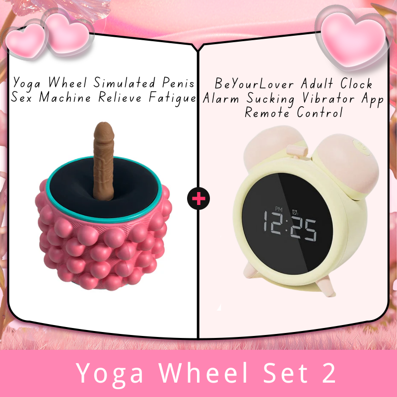 Yoga Wheel Simulated Penis Sex Machine Relieve Fatigue