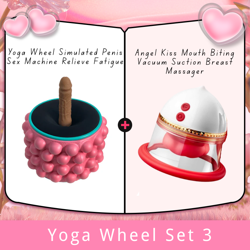 Yoga Wheel Simulated Penis Sex Machine Relieve Fatigue
