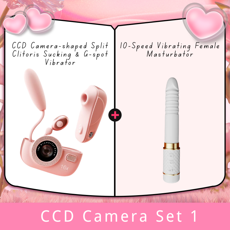 CCD Camera-shaped Split Clitoris Sucking & G-spot Vibrator