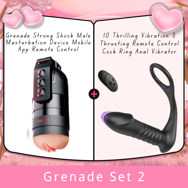 Leten Grenade Strong Shock Male Masturbation Device Mobile App Remote Control