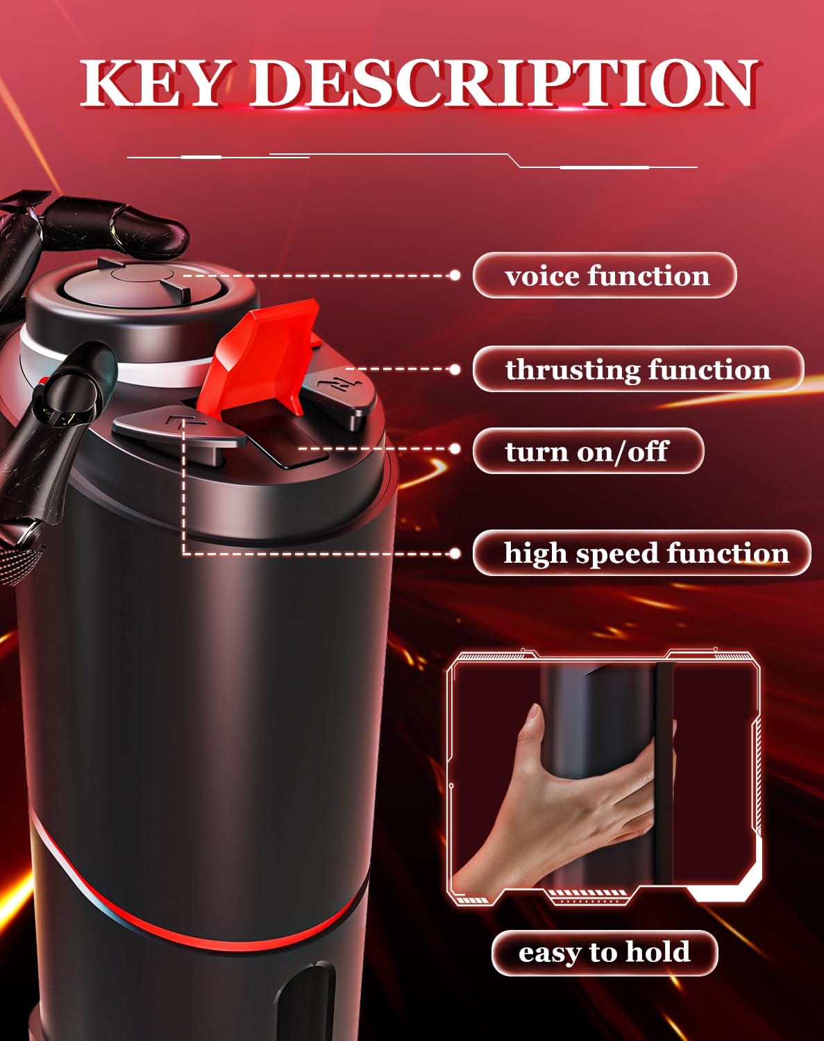 Darth Vader Fully Automatic Telescopic Airplane Cup  For Men